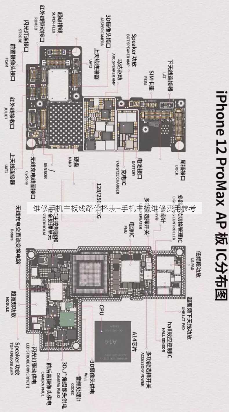 维修手机主板线路价格表—手机主板维修费用参考