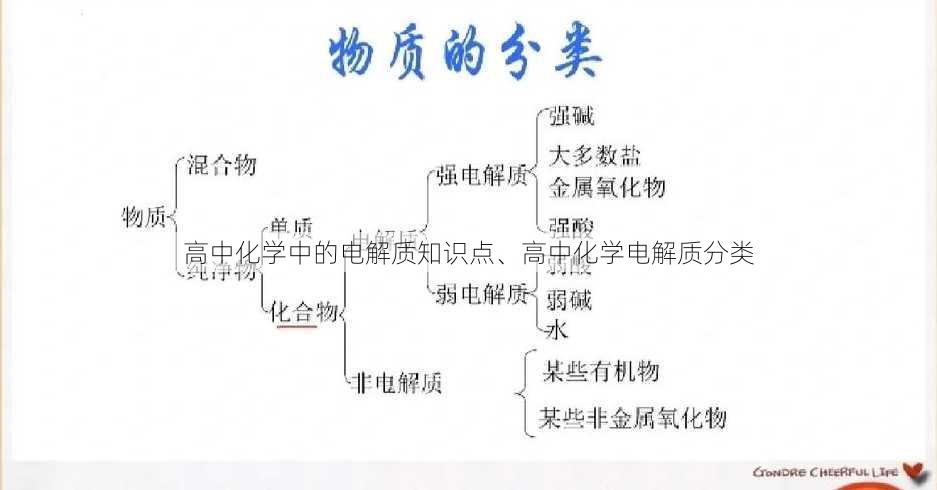 高中化学中的电解质知识点、高中化学电解质分类