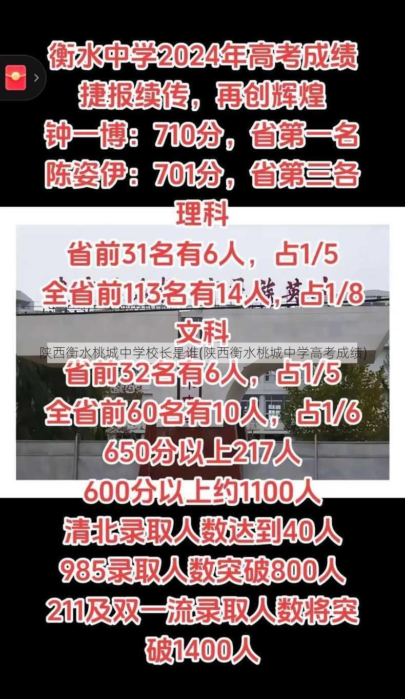 陕西衡水桃城中学校长是谁(陕西衡水桃城中学高考成绩)