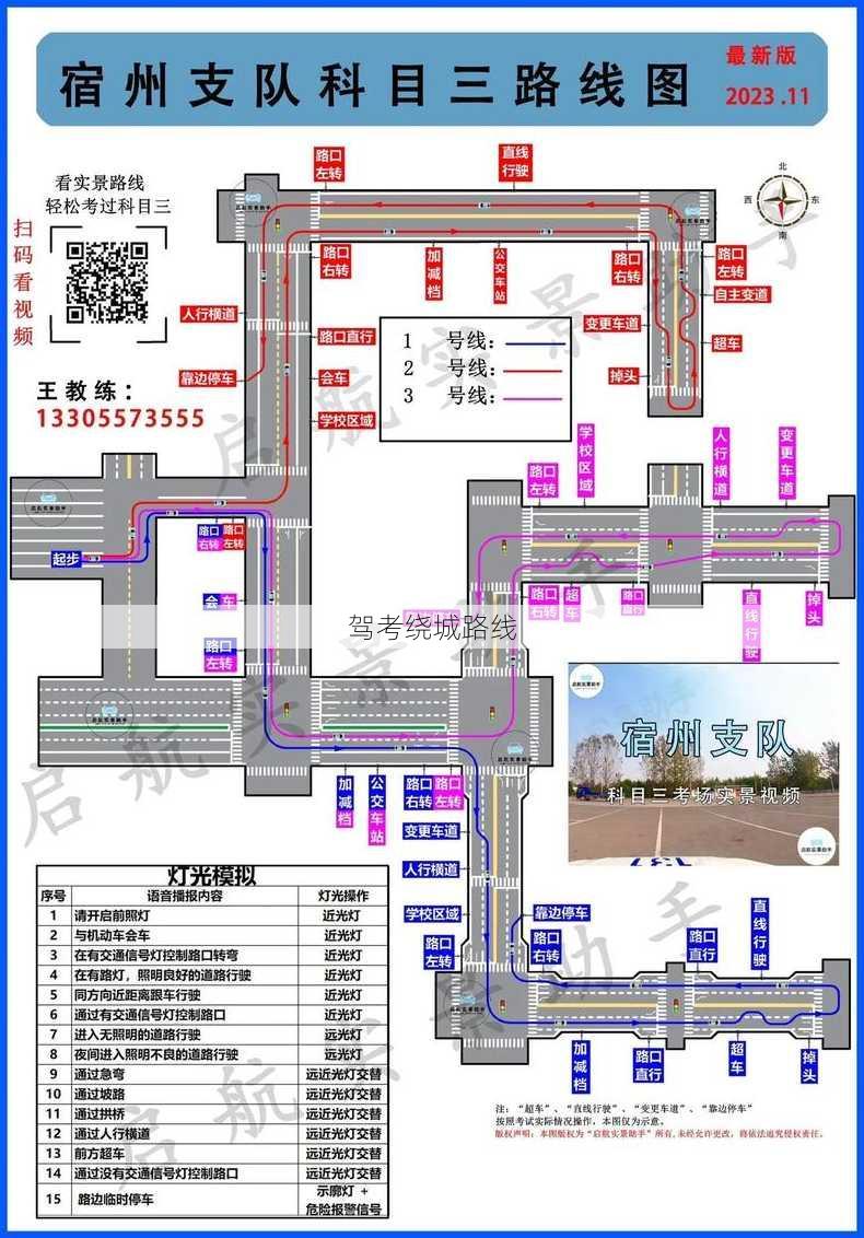 驾考绕城路线