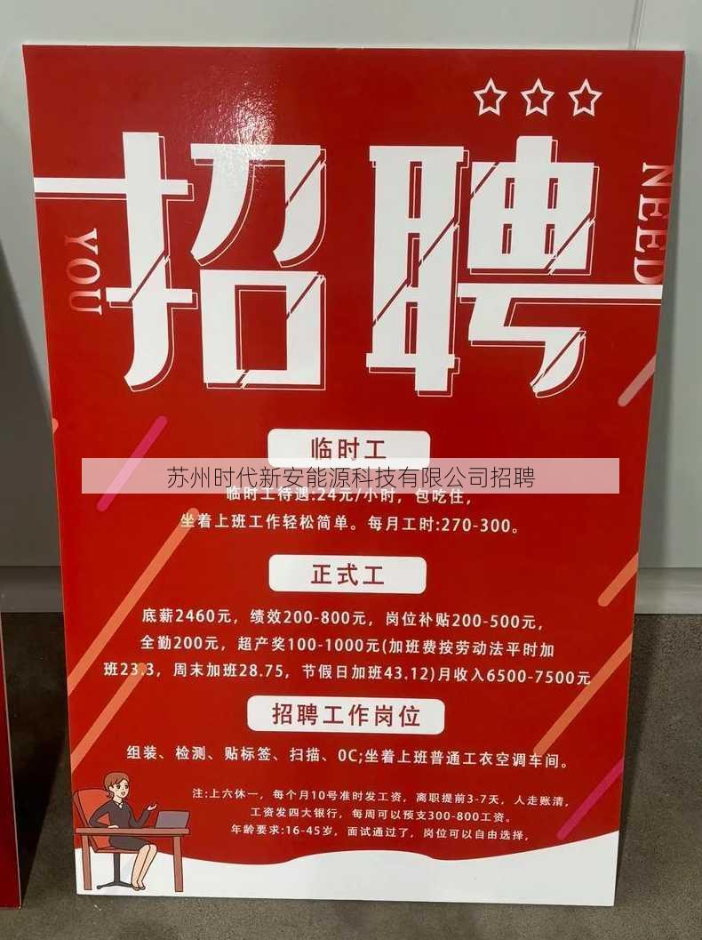 苏州时代新安能源科技有限公司招聘