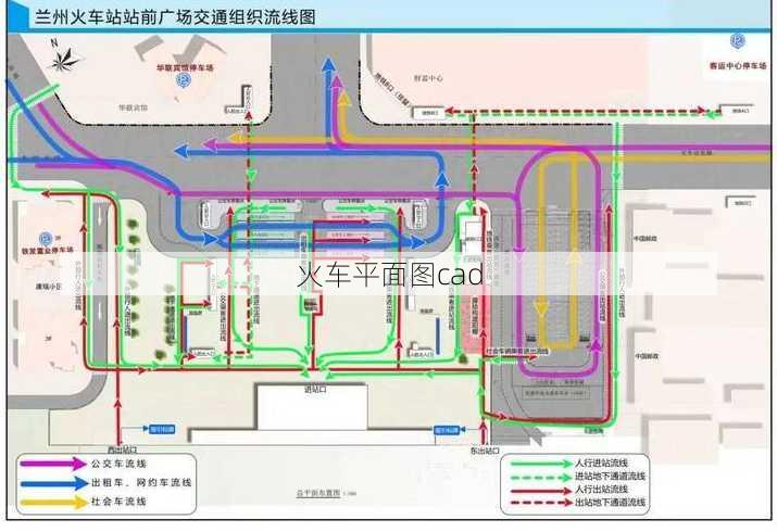 火车平面图cad