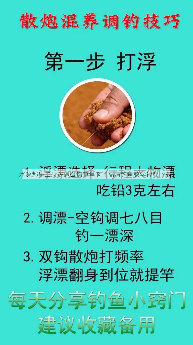 水深都是二尺多怎么钓草鱼啊【高清钓鱼教学视频下载】