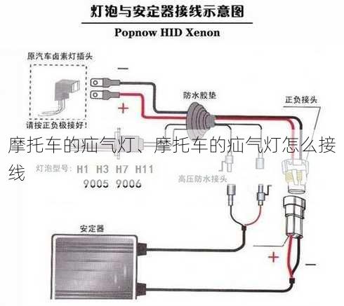 摩托车的疝气灯、摩托车的疝气灯怎么接线