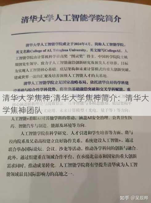 清华大学焦神;清华大学焦神简介：清华大学焦神团队