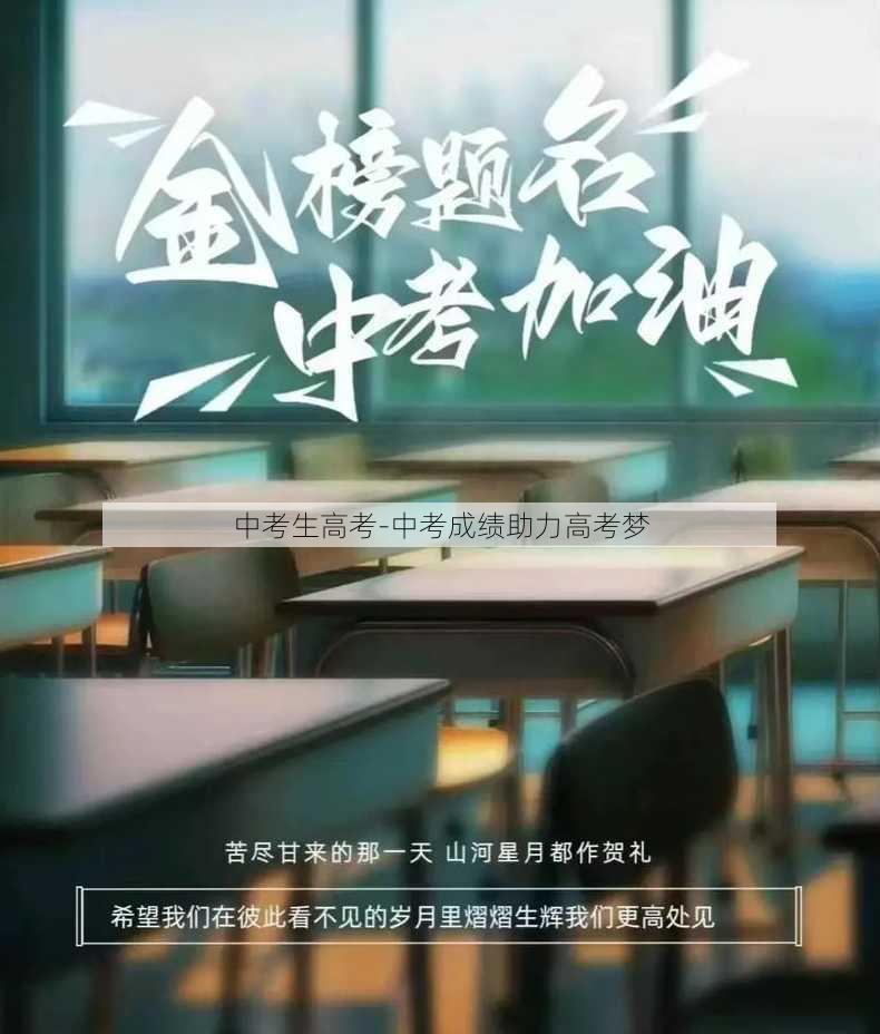 中考生高考-中考成绩助力高考梦