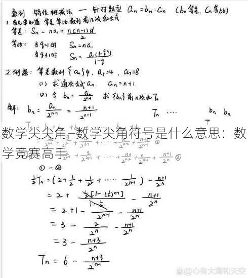 数学尖尖角—数学尖角符号是什么意思：数学竞赛高手