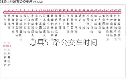 息县51路公交车时间