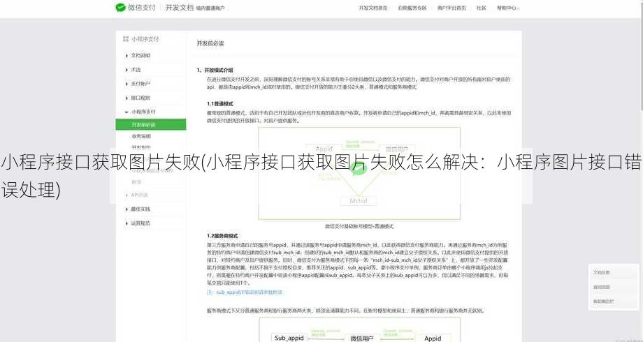小程序接口获取图片失败(小程序接口获取图片失败怎么解决：小程序图片接口错误处理)