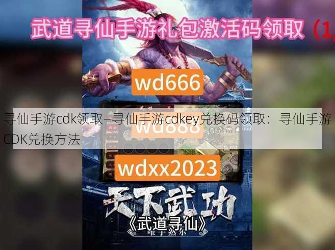 寻仙手游cdk领取—寻仙手游cdkey兑换码领取：寻仙手游CDK兑换方法