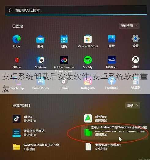 安卓系统卸载后安装软件;安卓系统软件重装