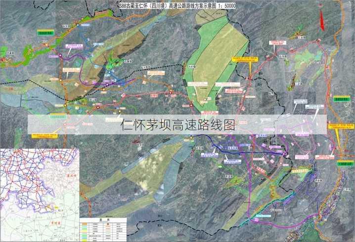 仁怀茅坝高速路线图