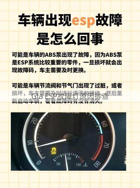 Gla ESP故障灯原因排查