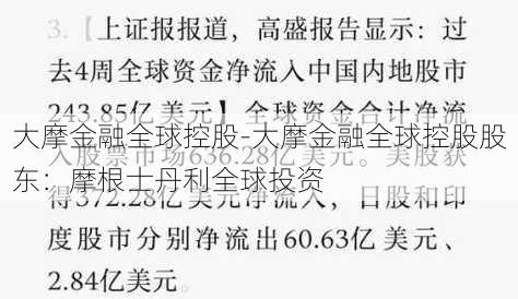 大摩金融全球控股-大摩金融全球控股股东：摩根士丹利全球投资