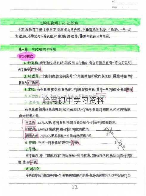 哈网初中学习资料