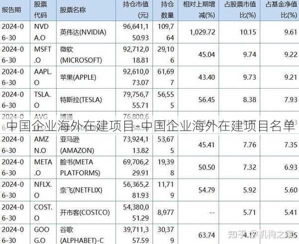 中国企业海外在建项目-中国企业海外在建项目名单