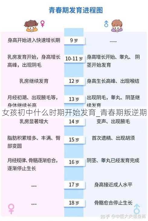 女孩初中什么时期开始发育_青春期叛逆期