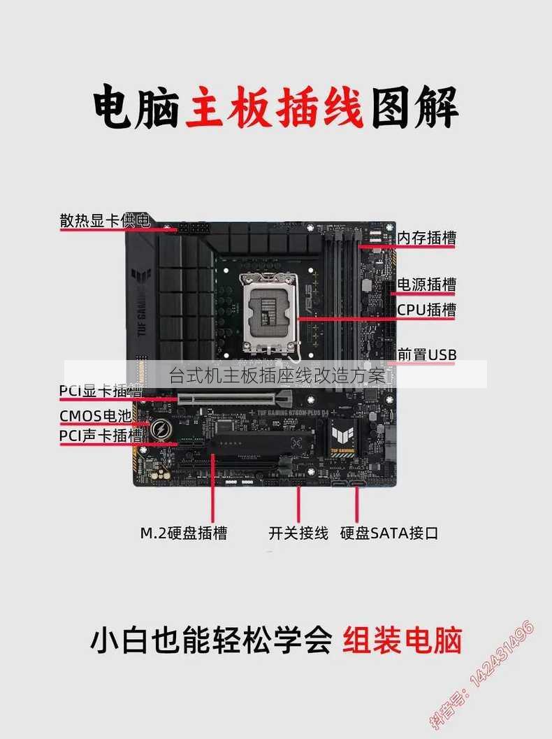 台式机主板插座线改造方案