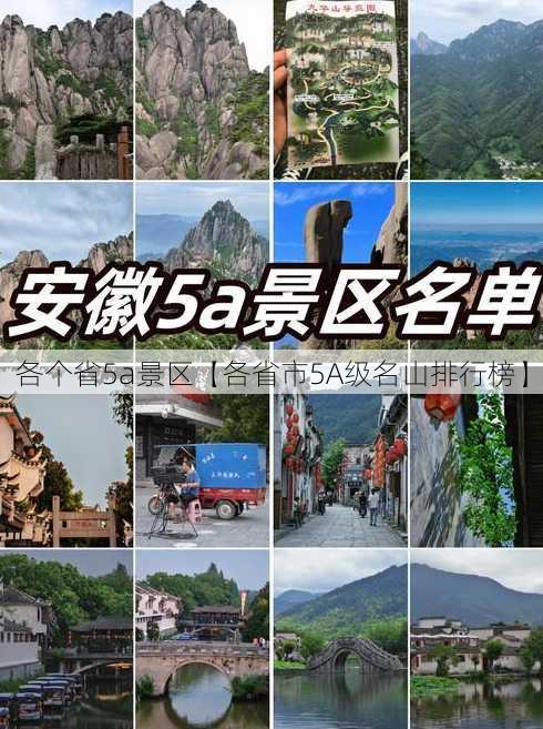 各个省5a景区【各省市5A级名山排行榜】