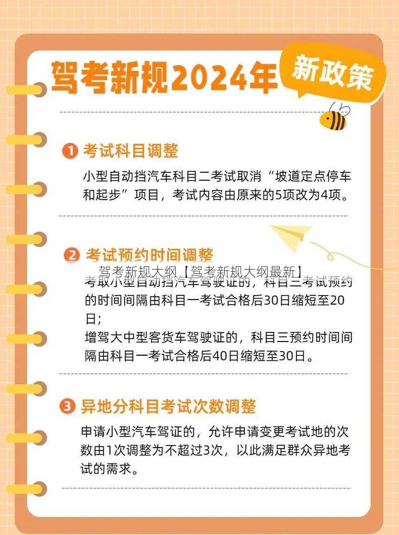 驾考新规大纲【驾考新规大纲最新】