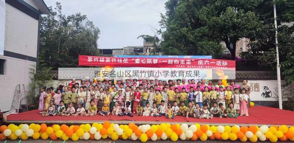 雅安名山区黑竹镇小学教育成果