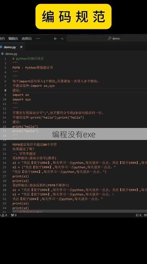 编程没有exe