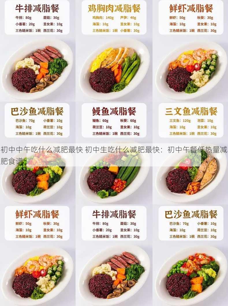 初中中午吃什么减肥最快 初中生吃什么减肥最快：初中午餐低热量减肥食谱